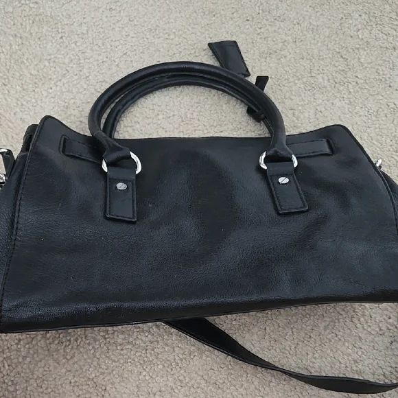 Michael Kors Hamilton Black Leather Satchel - Picture 7 of 7